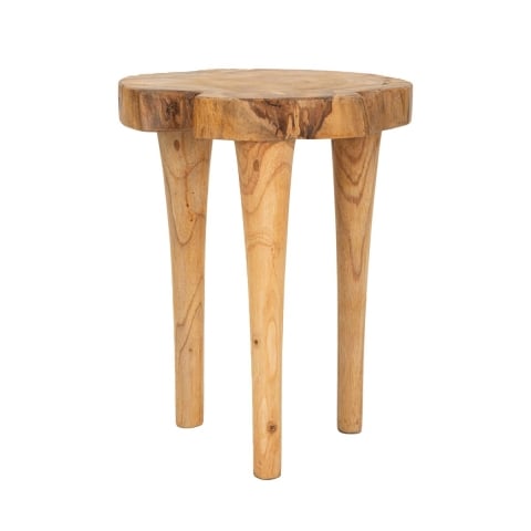 Ręcznie robiony stołek z drewna teak w stylu etnicznym Kursi Promocja