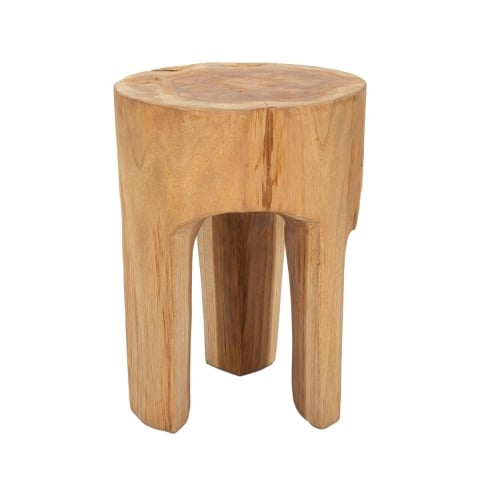 Ręcznie robiony stołek z drewna teak w stylu etnicznym Stold Promocja