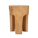 Ręcznie robiony stołek z drewna teak w stylu etnicznym Stold Oferta