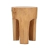 Ręcznie robiony stołek z drewna teak w stylu etnicznym Stold Oferta