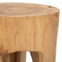Ręcznie robiony stołek z drewna teak w stylu etnicznym Stold Rabaty