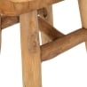 Ręcznie wykonany taboret z drewna teak w stylu etno rustykalnym Sel Katalog
