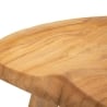 Ręcznie wykonany taboret z drewna teak w stylu etno rustykalnym Sel Stan Magazynowy