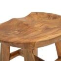 Stołek z drewna teak, naturalny design etniczny Sel Slim Model