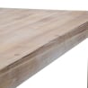 Stół jadalniany prostokątny z metalu i drewna 90x150 cm nowoczesny Ankara Katalog