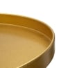 Okrągły stolik wysoki z pozłacanego metalu 51x100cm Doha Katalog