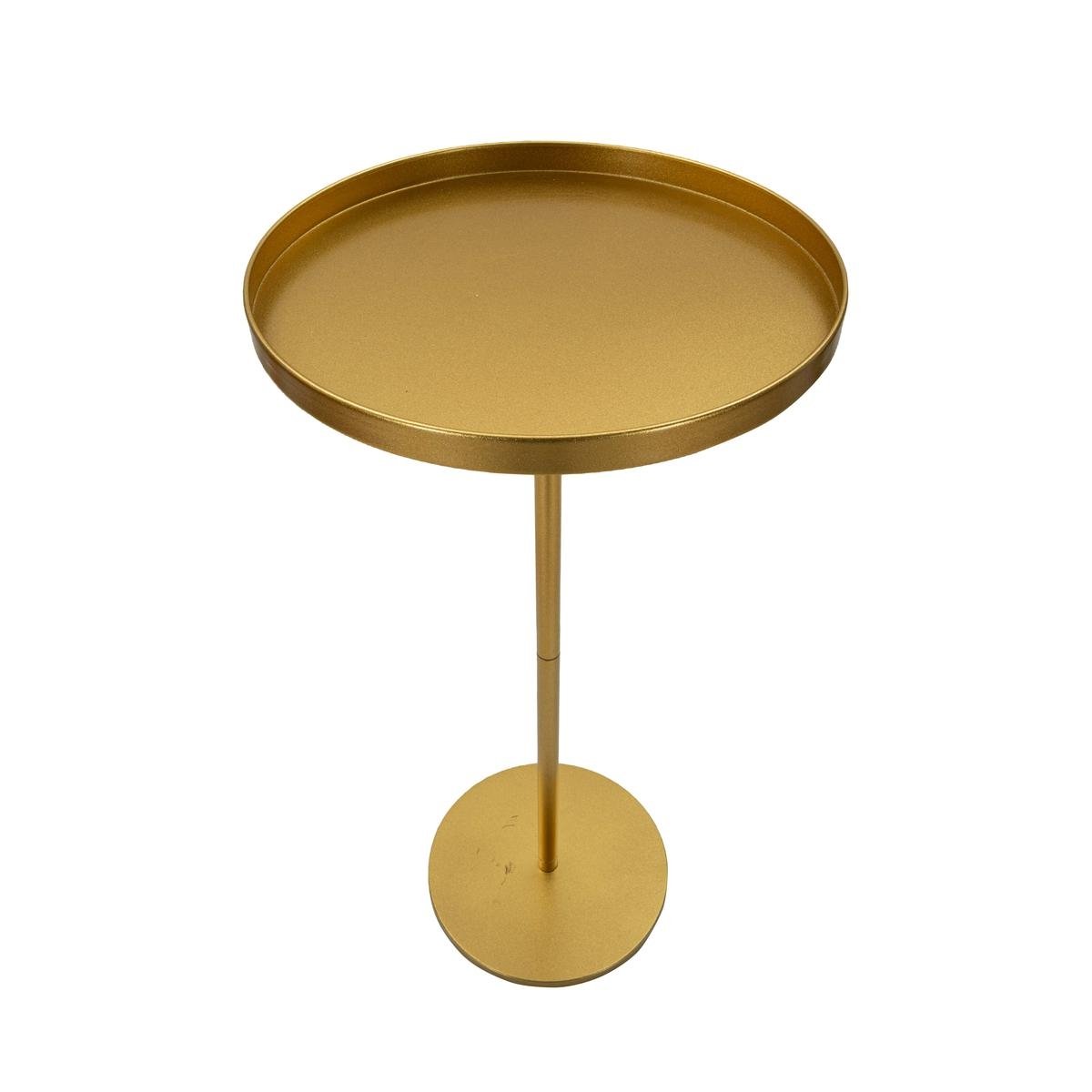 Okrągły stolik wysoki z pozłacanego metalu 51x100cm Doha Promocja Okrągły stolik wysoki z pozłacanego metalu 51x100cm Doha Promocja
