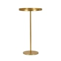 Okrągły stolik wysoki z pozłacanego metalu 51x100cm Doha Oferta