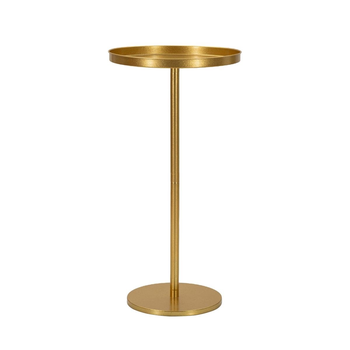 Wysoki stolik metalowy złoty nowoczesny design 41x80 cm Doha Promocja Wysoki stolik metalowy złoty nowoczesny design 41x80 cm Doha Promocja