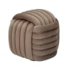 Pufa design pleciony tapicerowana aksamitem styl nowoczesny Softy 