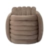 Pufa design pleciony tapicerowana aksamitem styl nowoczesny Softy 