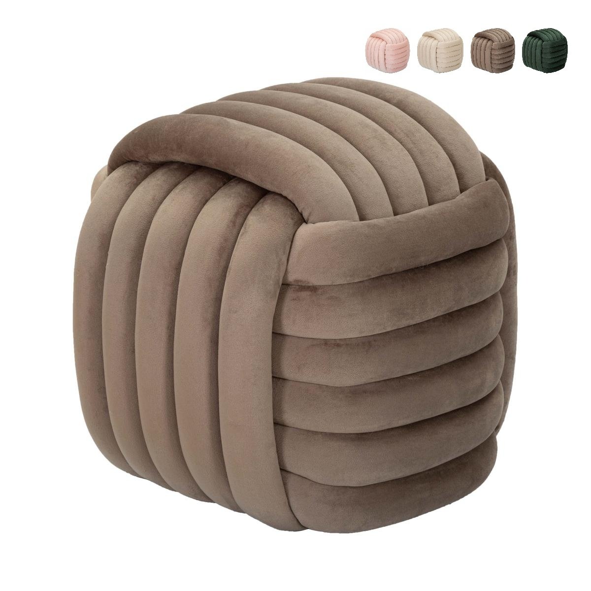Pufa design pleciony tapicerowana aksamitem styl nowoczesny Softy Rabaty Pufa design pleciony tapicerowana aksamitem styl nowoczesny Softy Rabaty