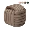 Pufa design pleciony tapicerowana aksamitem styl nowoczesny Softy Rabaty