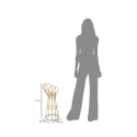 Stojak na rośliny z metalu i rattanu w stylu boho chic Panama Tower Katalog