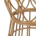Okrągły stolik rattanowy z szklanym blatem 50x50cm Panama Circle Rabaty