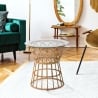 Okrągły stolik rattanowy z szklanym blatem 50x50cm Panama Circle Sprzedaż