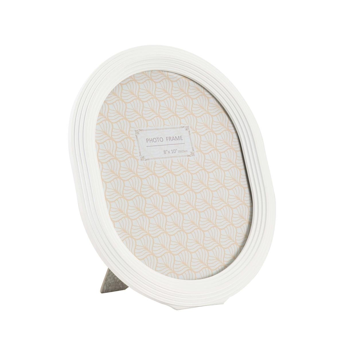 Owalna ramka na zdjęcia z białej żywicy 20x25 cm Ovally Promocja Owalna ramka na zdjęcia z białej żywicy 20x25 cm Ovally Promocja