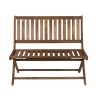 Składana ławka 2-osobowa z drewna akacji 104x61x90 cm Bali Oferta