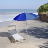 Parasol plażowy aluminiowy Ø2,20m 8 ramion pokrowiec w zestawie Rimini Sprzedaż