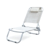 Składane leżak plażowy z poduszką, aluminiowy, model Grecia Rabaty