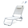 Składane leżak plażowy z poduszką, aluminiowy, model Grecia Promocja
