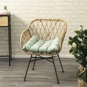 Cuscino sedia outdoor imbottito idrorepellente 50x45cm Omari Sprzedaż