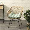 Cuscino sedia outdoor imbottito idrorepellente 50x45cm Omari Sprzedaż