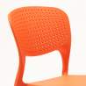 Zestaw 20 szt kolorowe polipropylenowe krzesła GARDEN GIULIETTA 