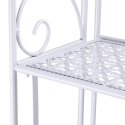Scaffale 4 ripiani richiudibile in ferro 60,5x28xh.167cm bianco Ravun Sprzedaż