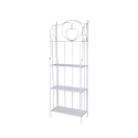 Scaffale 4 ripiani richiudibile in ferro 60,5x28xh.167cm bianco Ravun Promocja