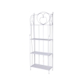 Scaffale 4 ripiani richiudibile in ferro 60,5x28xh.167cm bianco Ravun Promocja