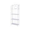 Scaffale 4 ripiani richiudibile in ferro 60,5x28xh.167cm bianco Ravun Promocja