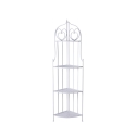 Biała regał składany Alba z 4 półkami metalowymi 49x33x167 cm Oferta