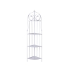 Biała regał składany Alba z 4 półkami metalowymi 49x33x167 cm Oferta