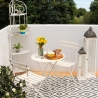 Angoliera 4 ripiani richiudibile in ferro 49x33xh.167cm bianco Alba Sprzedaż