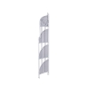 Angoliera 4 ripiani richiudibile in ferro 49x33xh.167cm bianco Alba Rabaty