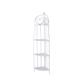 Angoliera 4 ripiani richiudibile in ferro 49x33xh.167cm bianco Alba Promocja