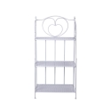 Składany regał metalowy 3 półki 60,5x28x127 cm biały Karnel Oferta