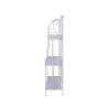 Scaffale 3 ripiani richiudibile in ferro 60,5x28xh.127cm bianco Karnel Sprzedaż