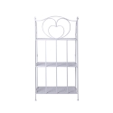 Scaffale 3 ripiani richiudibile in ferro 60,5x28xh.127cm bianco Karnel Rabaty