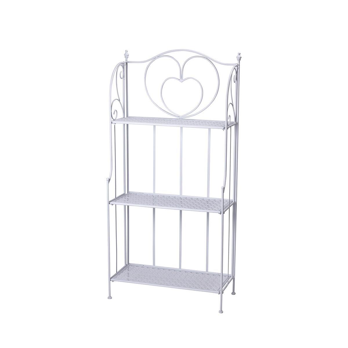 Scaffale 3 ripiani richiudibile in ferro 60,5x28xh.127cm bianco Karnel Promocja Scaffale 3 ripiani richiudibile in ferro 60,5x28xh.127cm bianco Karnel Promocja