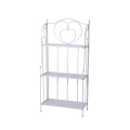 Scaffale 3 ripiani richiudibile in ferro 60,5x28xh.127cm bianco Karnel Promocja