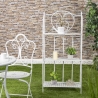 Scaffale 3 ripiani richiudibile in ferro 60,5x28xh.127cm bianco Karnel Sprzedaż