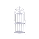 Angoliera 3 ripiani richiudibile in ferro 49x33xh.127cm bianco Veska Oferta