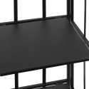 Scaffale da esterno slim 4 ripiani in ferro battuto richiudibile Nuvia Wybór