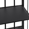 Scaffale da esterno slim 4 ripiani in ferro battuto richiudibile Nuvia Wybór