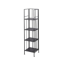 Scaffale da esterno slim 4 ripiani in ferro battuto richiudibile Nuvia Stan Magazynowy