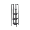 Scaffale da esterno slim 4 ripiani in ferro battuto richiudibile Nuvia Stan Magazynowy