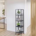 Scaffale da esterno slim 4 ripiani in ferro battuto richiudibile Nuvia Sprzedaż