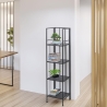 Scaffale da esterno slim 4 ripiani in ferro battuto richiudibile Nuvia Sprzedaż